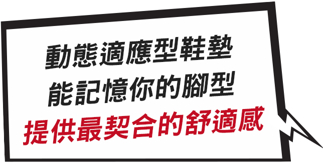 這一款動態適應型鞋墊能記憶你的腳型提供最契合的舒適感