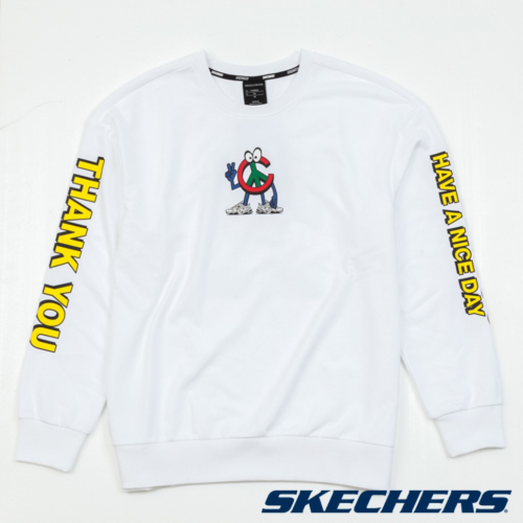 Skechers 中性CTM聯名款長袖衛衣(L121U081-0019)｜舒適棉質設計，中性－老