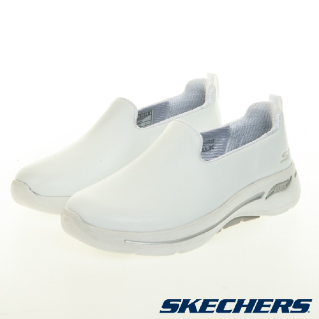 Skechers GOWALK ARCH FIT 寬楦款(124414WWHT)｜系列，最具代表性－輕躍官