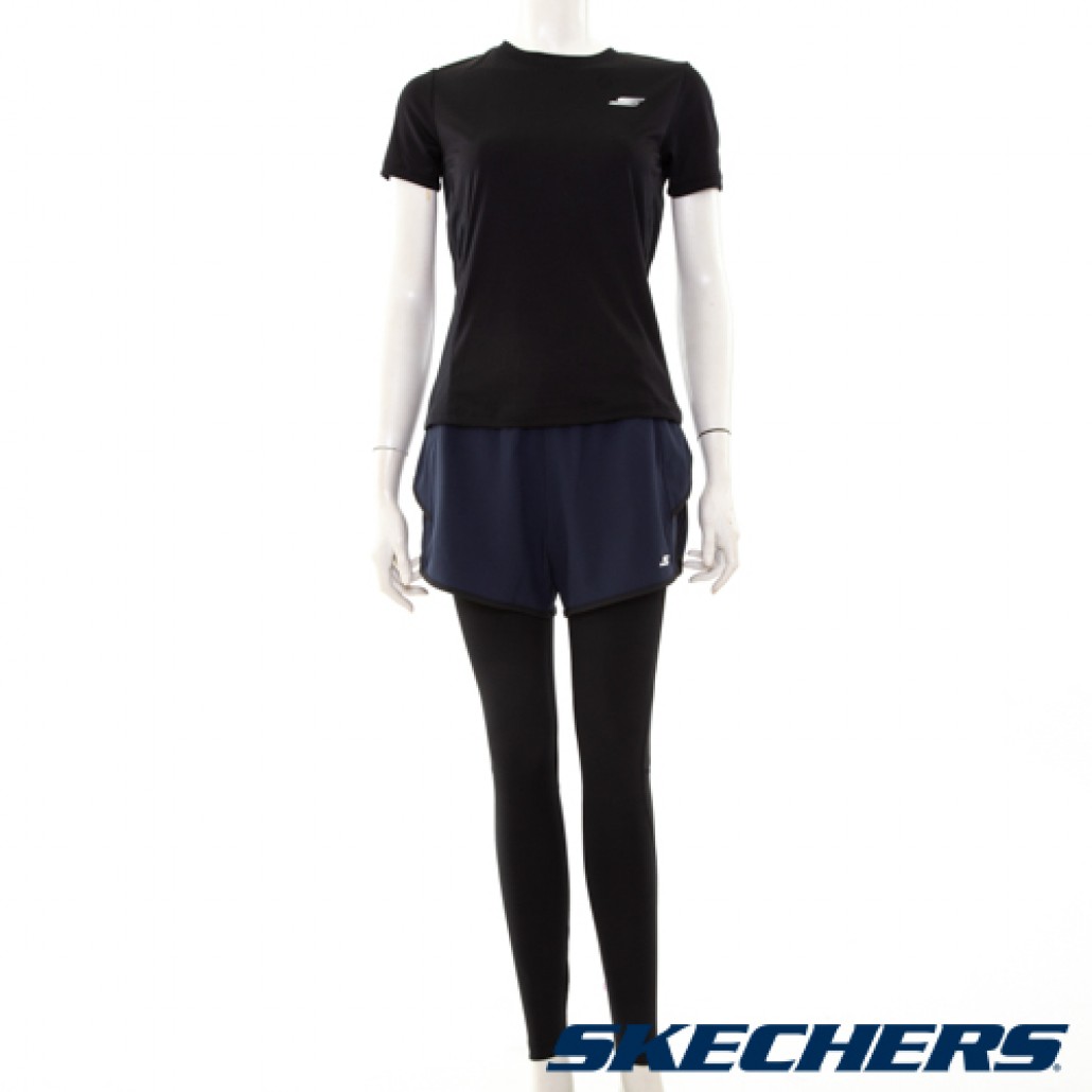 女緊身長褲外搭短褲(P121W017-002Z)