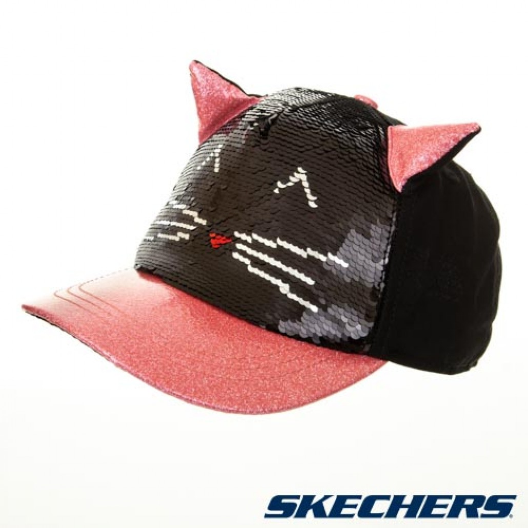 童棒球帽_亮片貓咪(SKCH2305CAT)