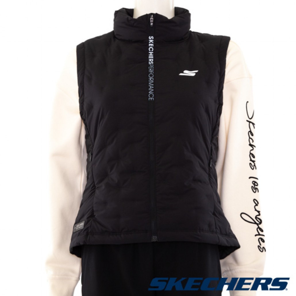 Skechers 女羽絨背心(P421W023-0018)｜羽絨背心，含絨量90－逸酷官方商城
