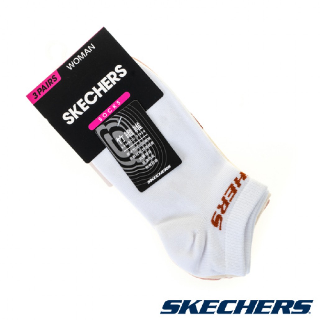 女休閒踝襪_白色/卡其色/橘色(L322U071-02JF)