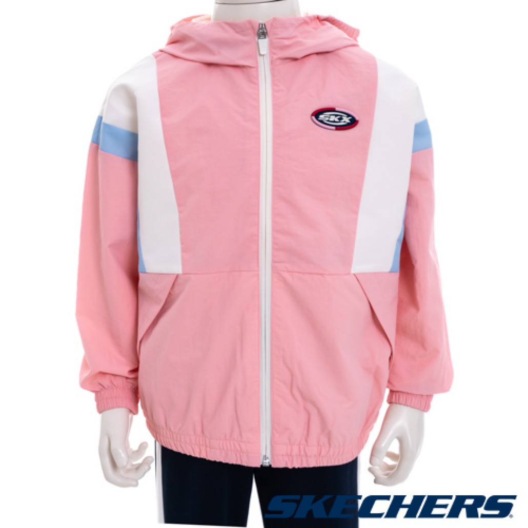 Skechers 女童拉鍊連帽外套(P322G054-02A5)｜為您精心挑選優質童－运动品牌