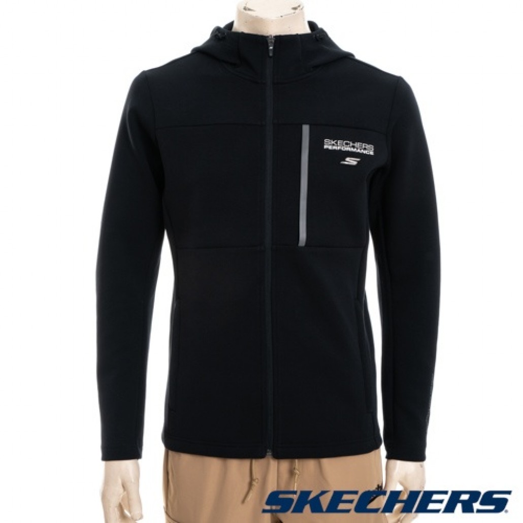 Skechers 男拉鍊連帽外套(P422M005-0018)｜拉鍊連帽外套， GOK－运动品牌专