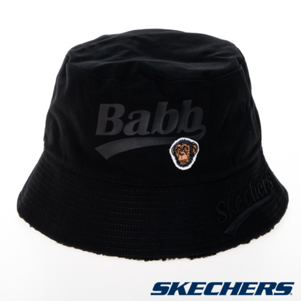 Skechers 漁夫帽_碳黑(L422U022-0018)｜漁夫帽，滿版印圖設－运动品牌专卖