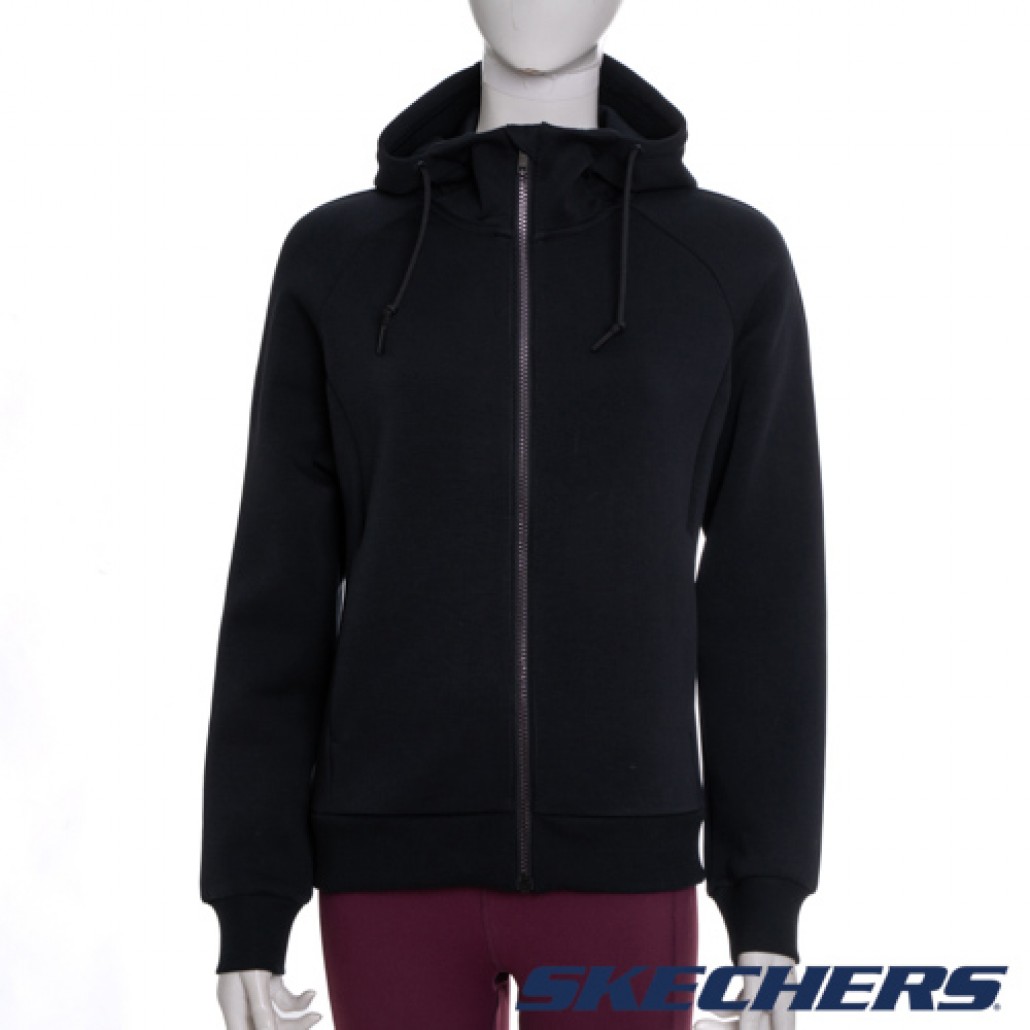 Skechers 女拉鍊連帽外套(P123W008-0018)｜拉鏈連帽外套，GOKN－运动品牌专