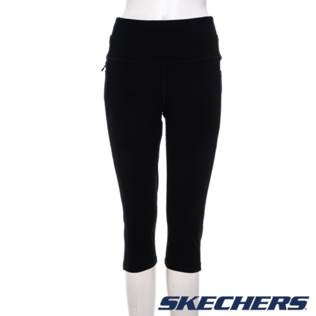 Skechers 女緊身七分褲(WCP35BLK)｜緊身七分褲， GO ST－运动品牌专卖