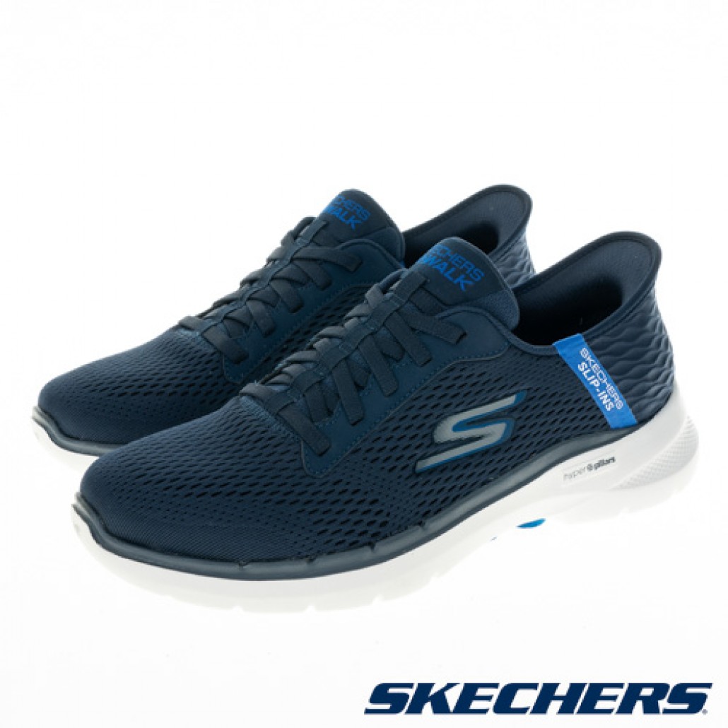 Skechers 瞬穿舒適科技 GOWALK 6(216279NVBL)｜6 系列，最熱賣的機－迅翼官