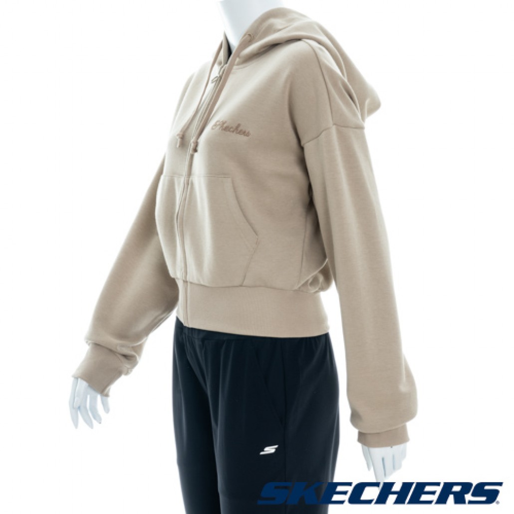 女拉鍊連帽外套(L323W036-01GA)