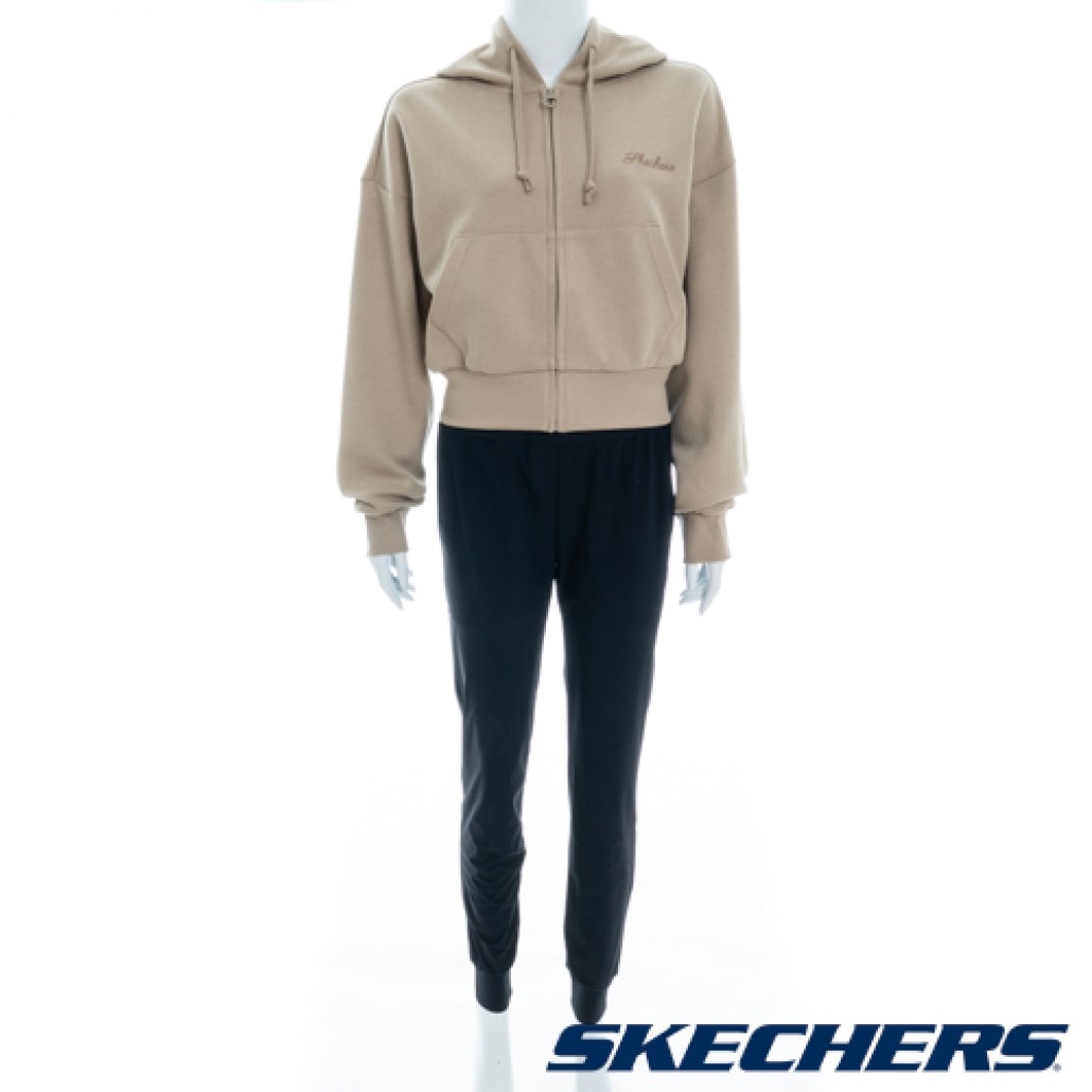 女拉鍊連帽外套(L323W036-01GA)