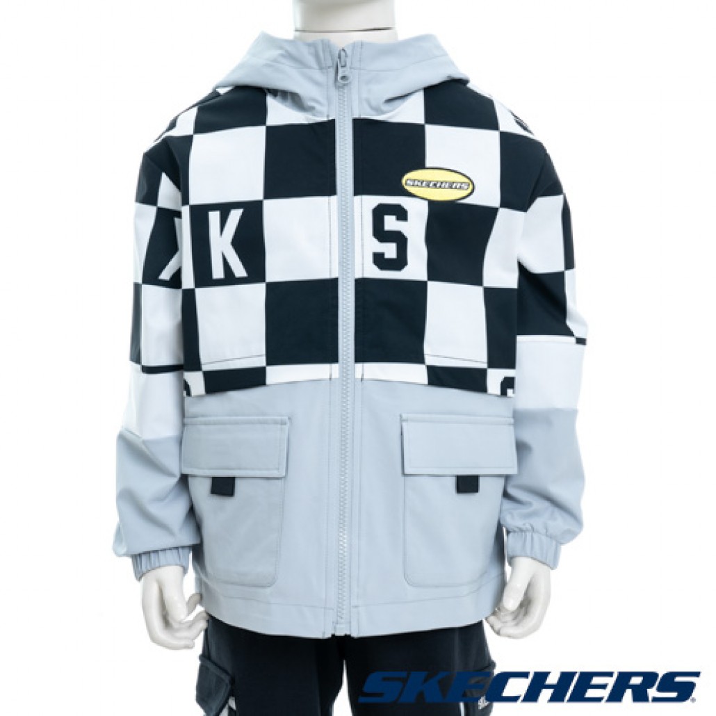 男童拉鍊連帽外套(L323B013-037W)