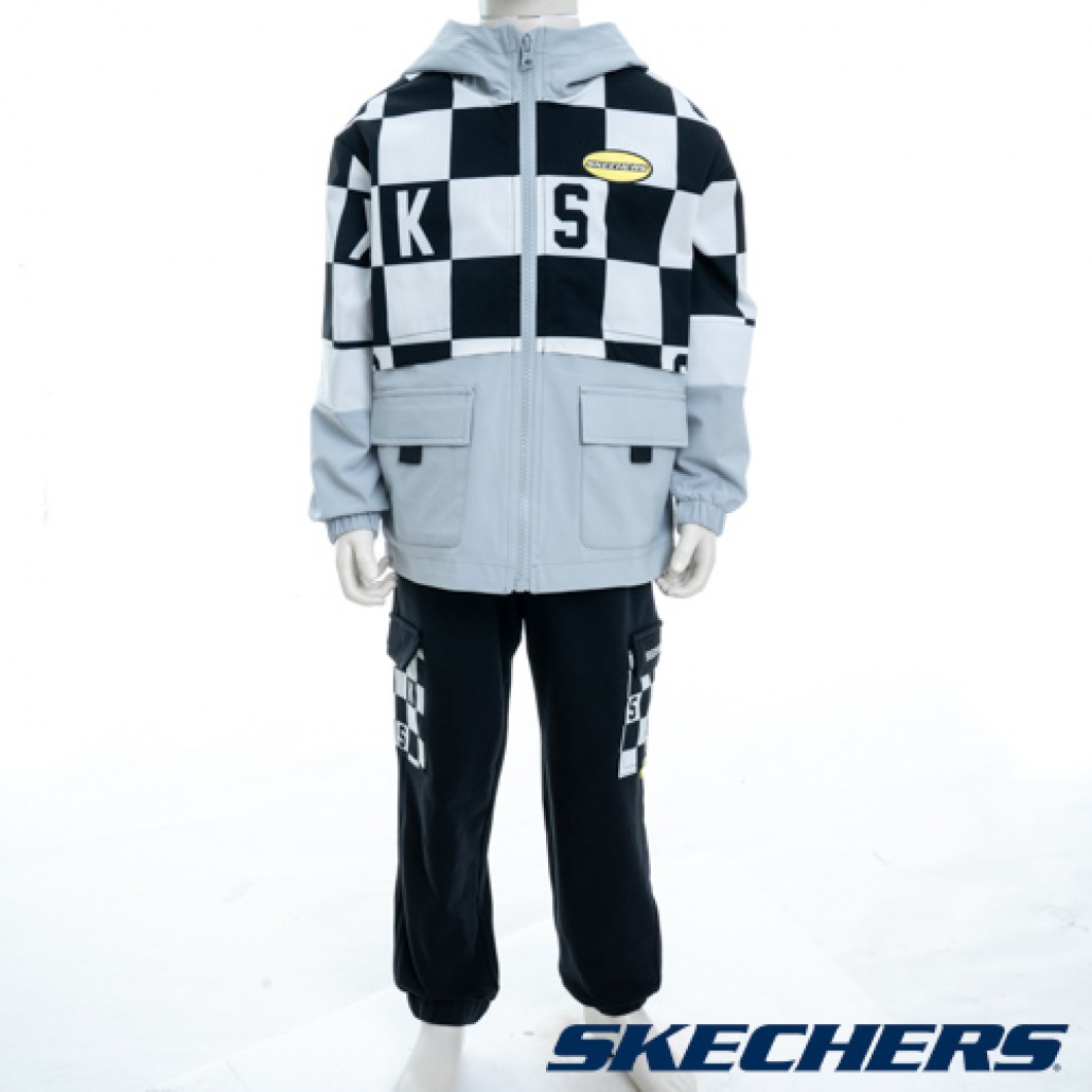 男童拉鍊連帽外套(L323B013-037W)