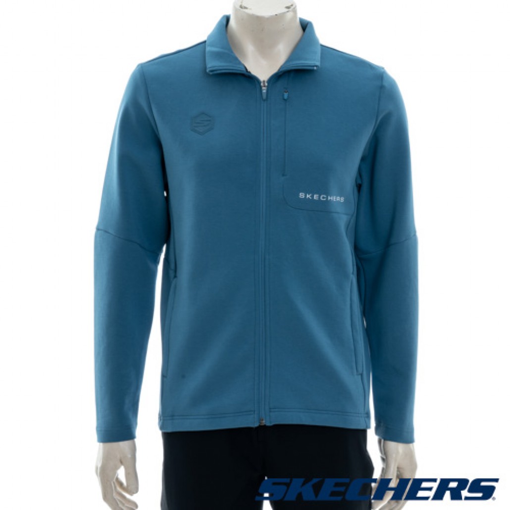 Skechers 男拉鍊外套(P423M009-0378)｜拉鍊外套， GOKNIT－BPPDRM潮流球
