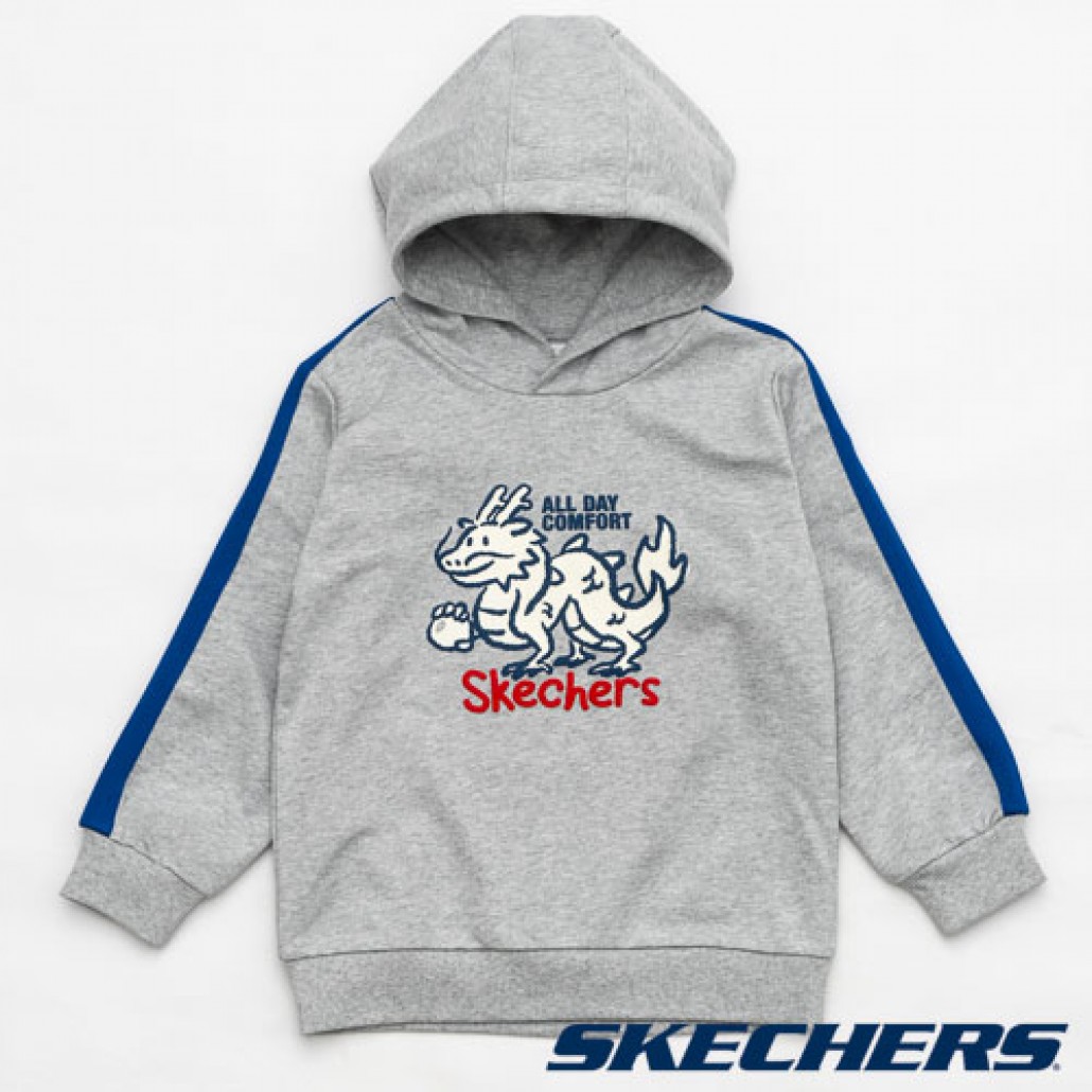 中性童長袖連帽衛衣(L124K055-03VL)