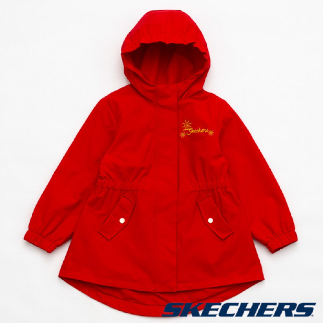 女童拉鍊連帽外套(L124G001-001W)