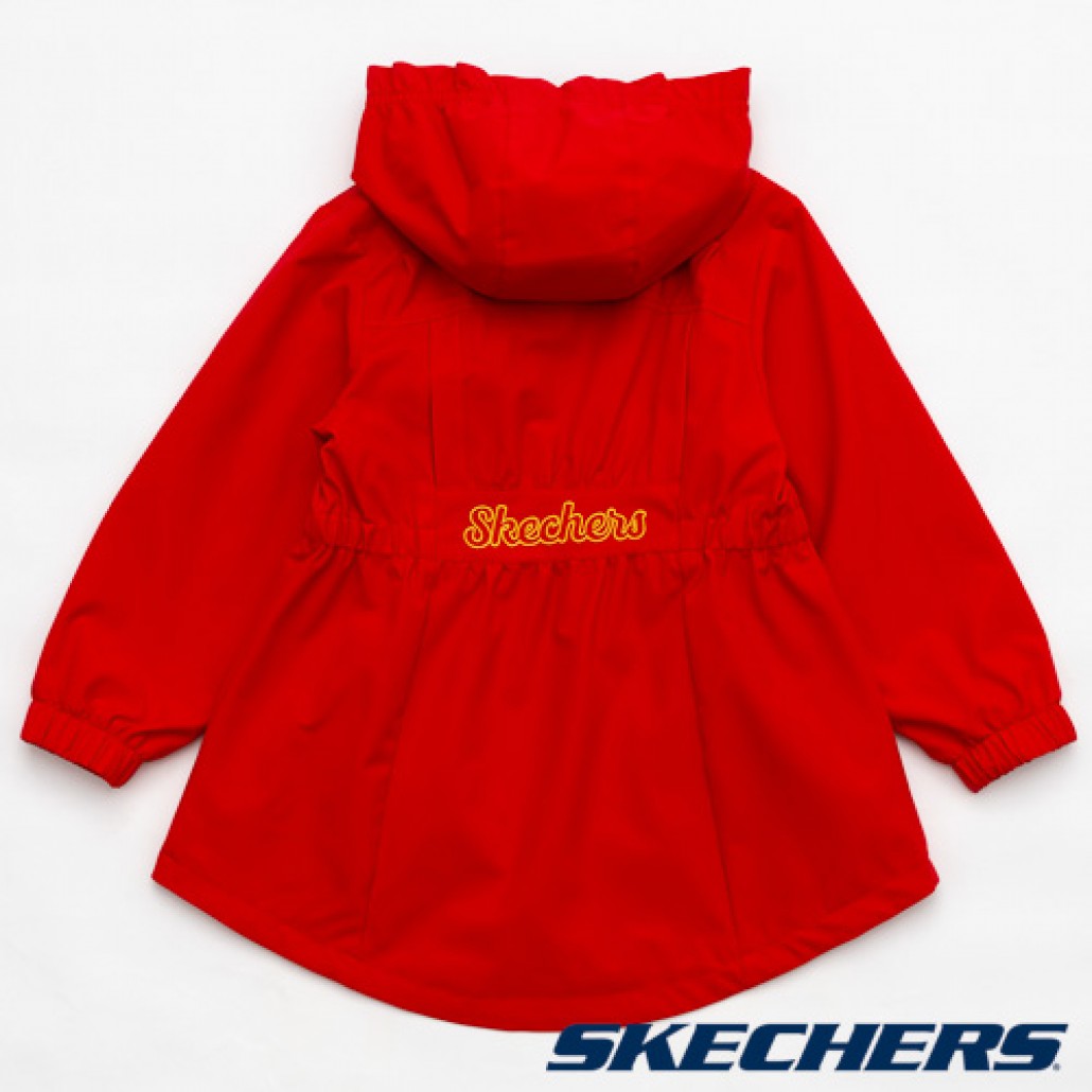 女童拉鍊連帽外套(L124G001-001W)