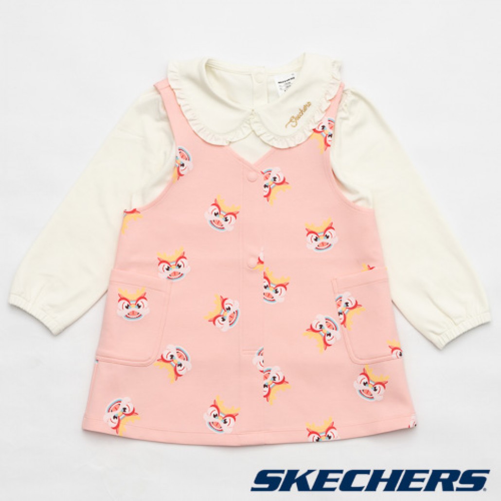 女幼童套裝( 長袖POLO衣+連身裙)(L124G022-03L2)