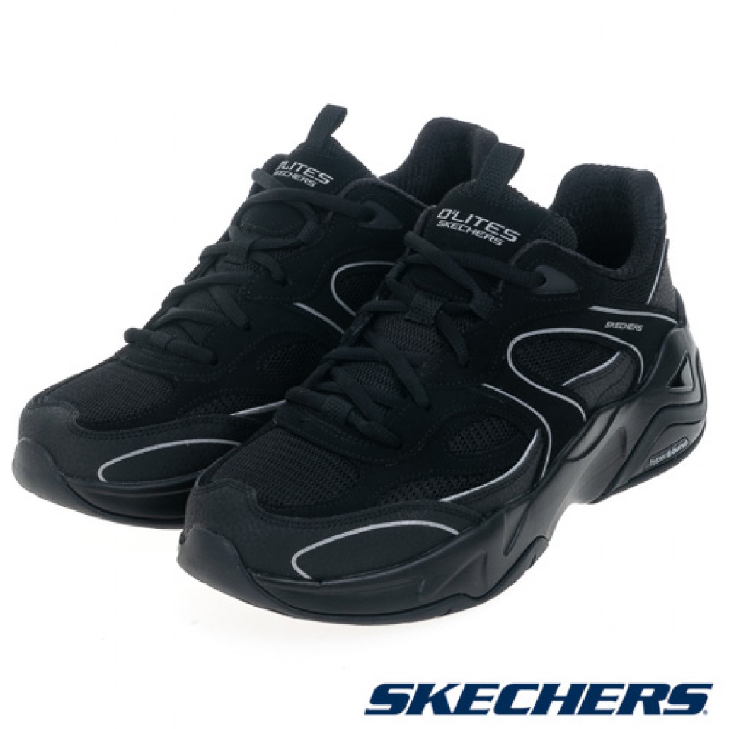 Skechers D'LITES HYPER BURST(232425BBK)｜BURST 系列，經典潮－靈動旗艦