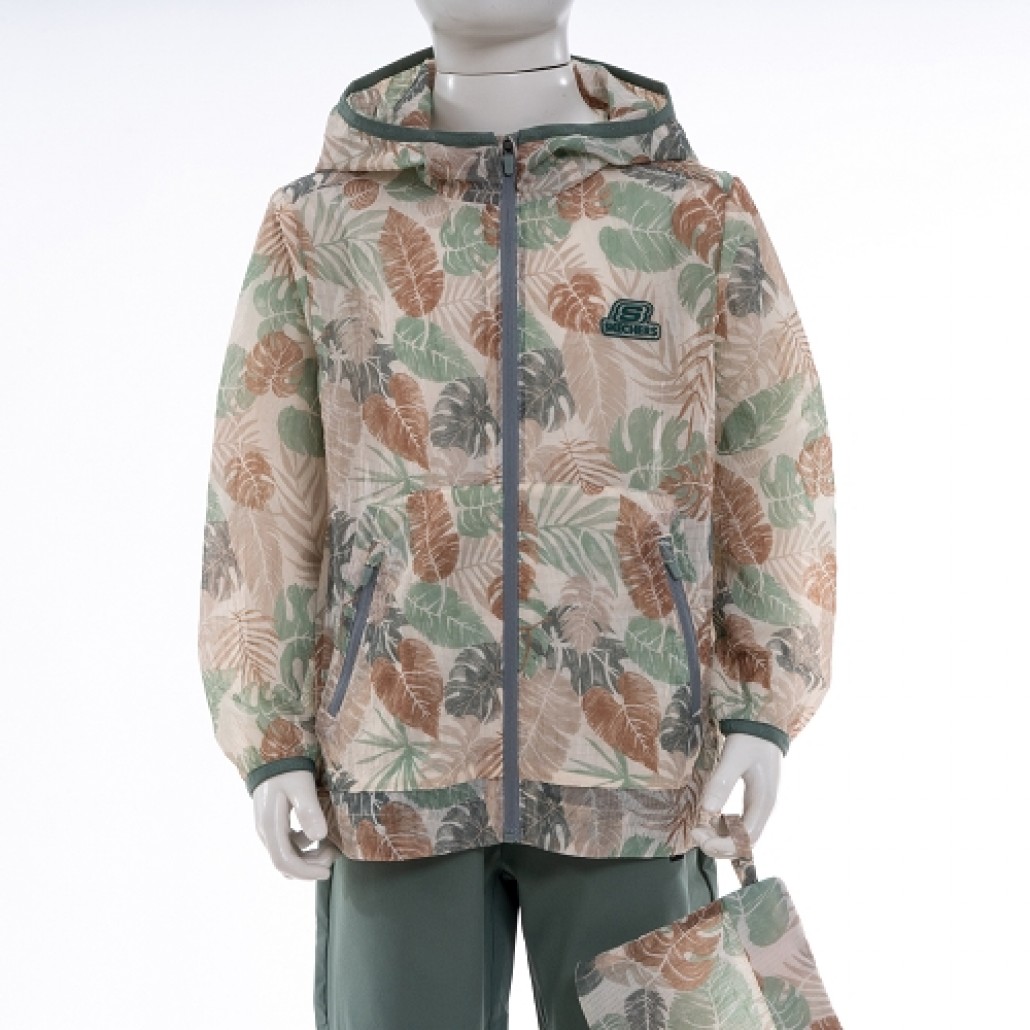 男童拉鍊連帽外套(P224B062-03WT)