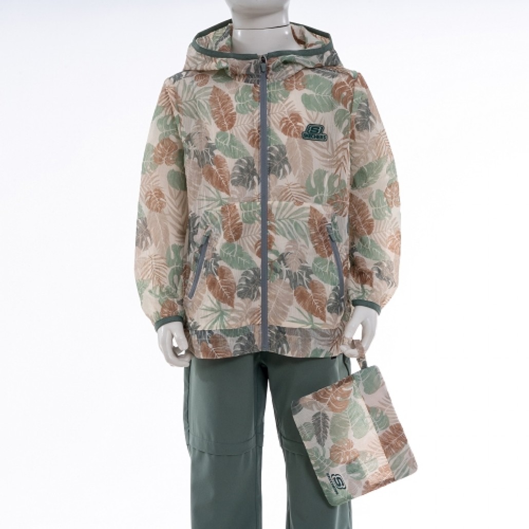 男童拉鍊連帽外套(P224B062-03WT)