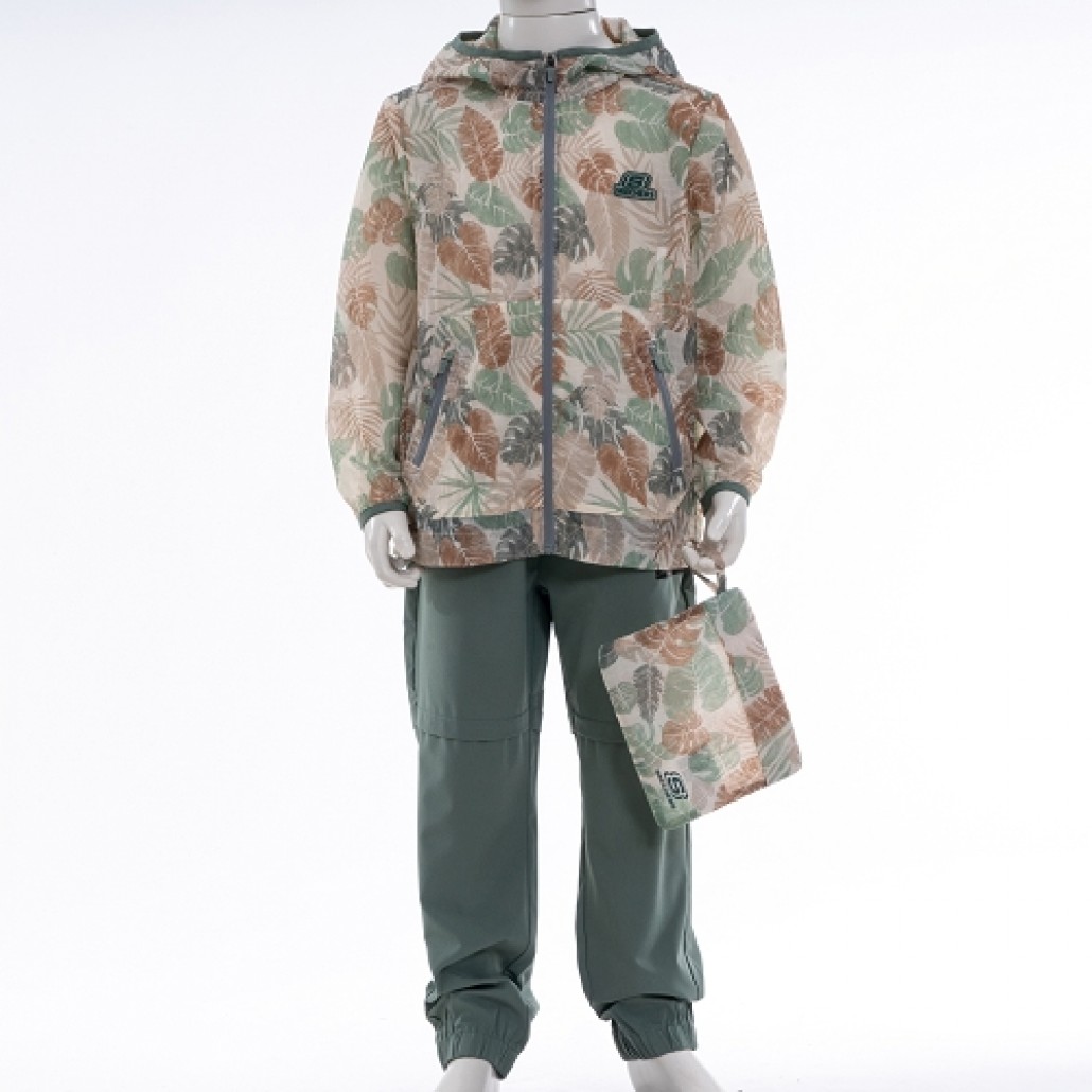 男童拉鍊連帽外套(P224B062-03WT)