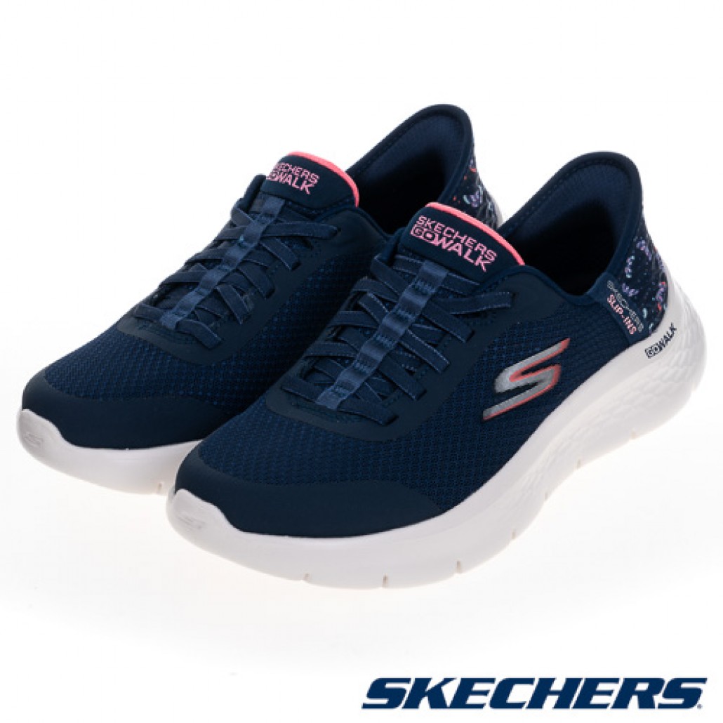 Skechers 瞬穿舒適科技 GO WALK FLEX 寬楦款(124823WNVPK)｜系列，為 暢銷
