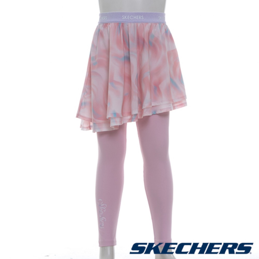 女童緊身長褲搭配短裙(P324G006-0497)