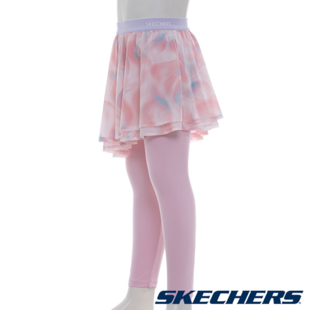 女童緊身長褲搭配短裙(P324G006-0497)