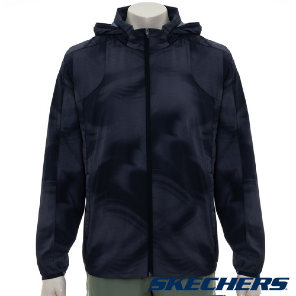 Skechers 男拉鍊連帽外套(P224M007-03ZD)｜拉鍊連帽外套，搭配－运动品牌专