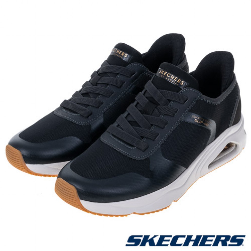 Skechers 瞬穿舒適科技 TRES-AIR UNO(183093BLK)｜UNO系列，純色簡約－風行