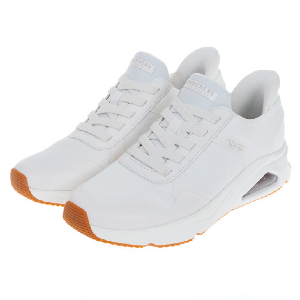 Skechers 瞬穿舒適科技 TRES-AIR UNO(183093WHT)｜UNO系列，純色簡約－运动