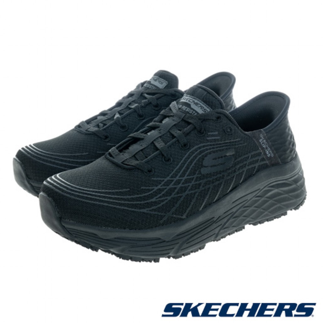 Skechers MAX CUSHIONING ELITE SR 寬楦款｜工作鞋 GORUN ELIT－飛速體育專