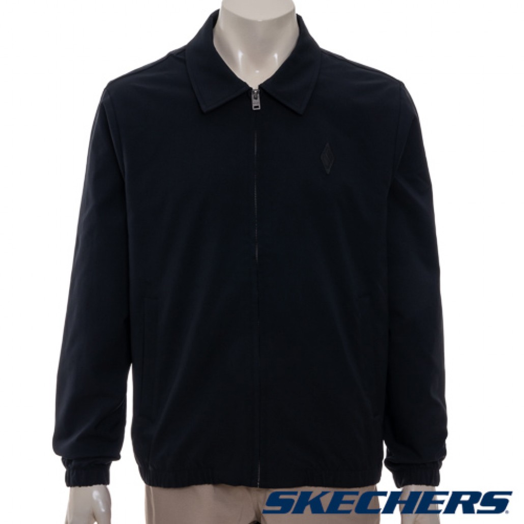 SKECHERS 男拉鍊外套 (JA133BLK)