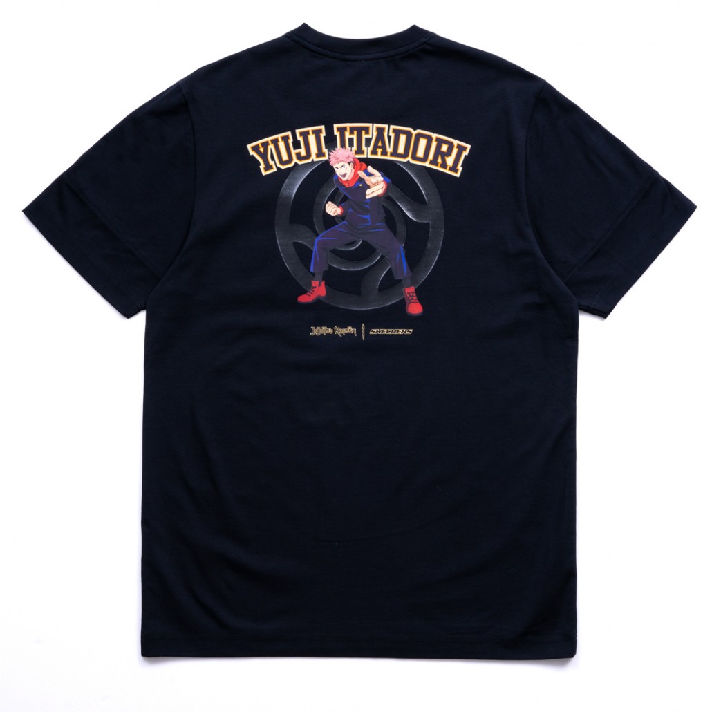 SKECHERS x 咒術迴戰聯名款 中性印花T恤_虎杖悠仁 (SL424U894-02L2)