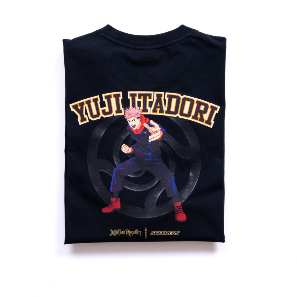 SKECHERS x 咒術迴戰聯名款 中性印花T恤_虎杖悠仁 (SL424U894-02L2)