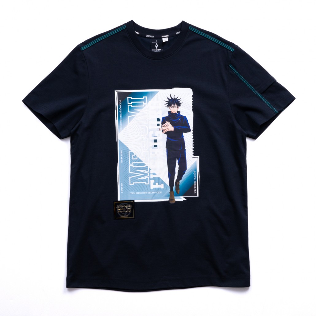 SKECHERS x 咒術迴戰聯名款 中性印花T恤_伏黑惠 (SL424U897-02L2)