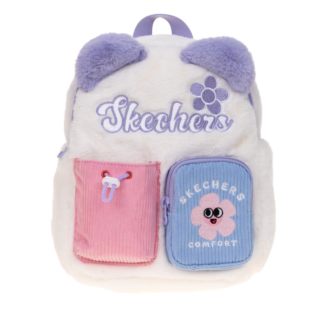 SKECHERS 童後背包_純淨白 (L424K066-01SV)