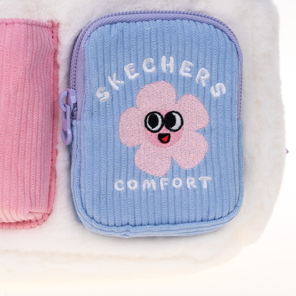 SKECHERS 童後背包_純淨白 (L424K066-01SV)