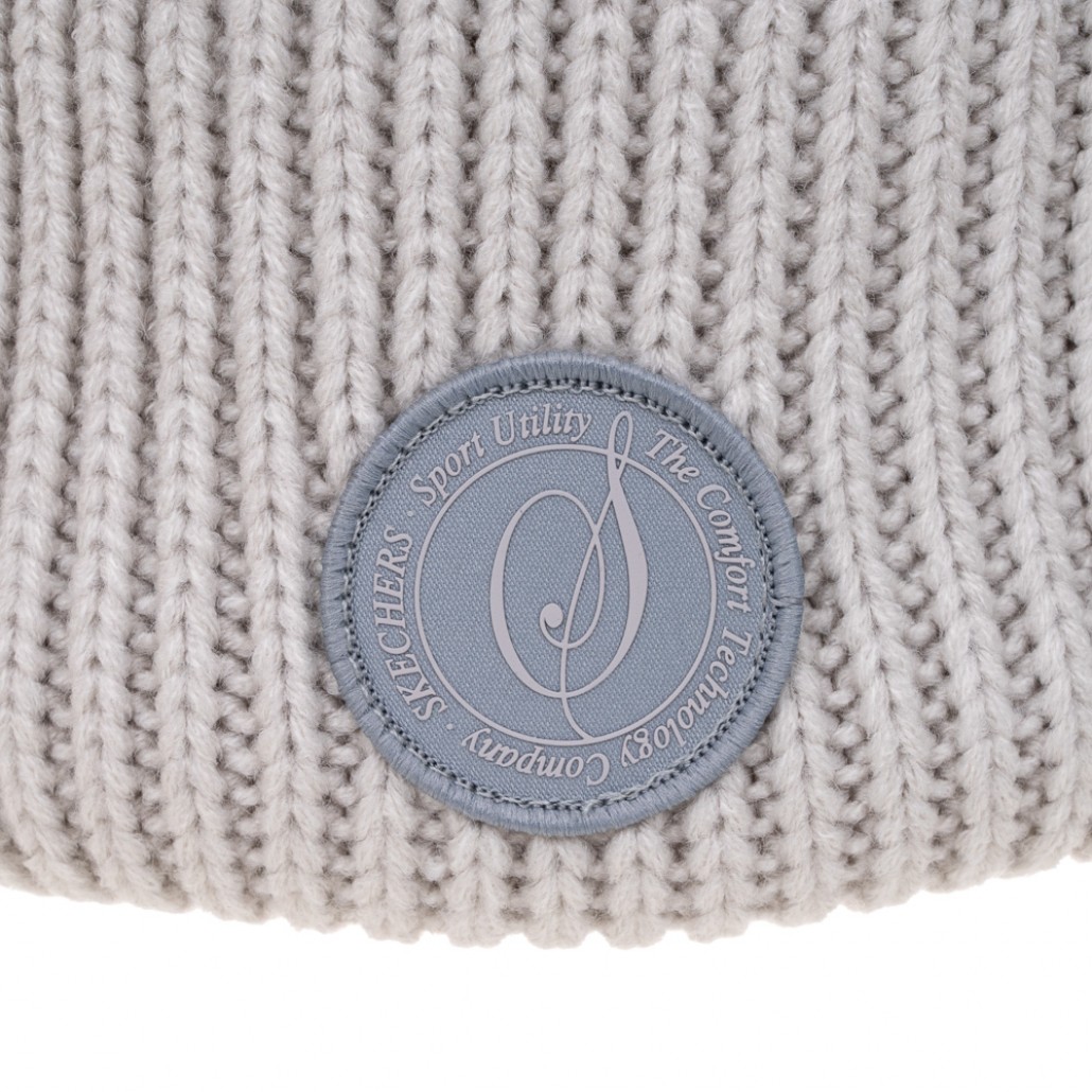 SKECHERS 針織帽_月球灰 (L424U023-00MV)