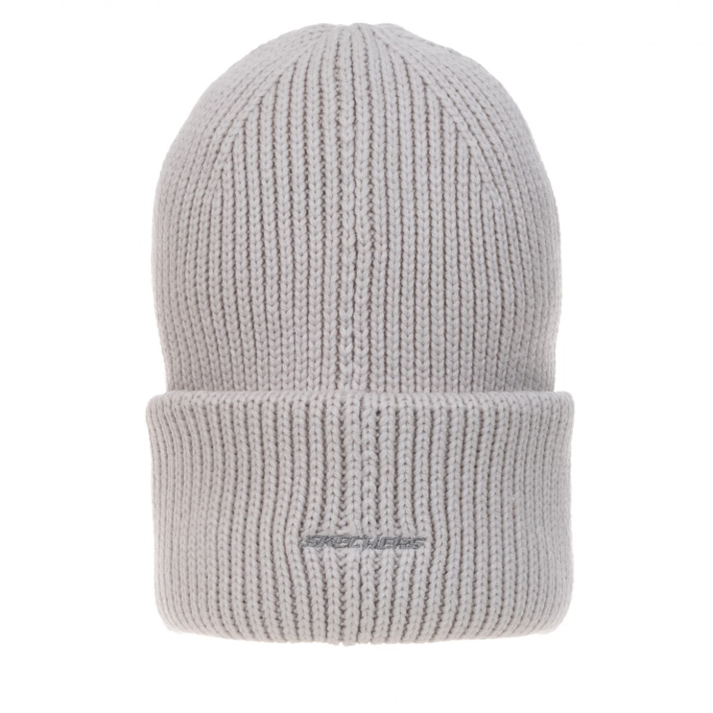SKECHERS 針織帽_月球灰 (L424U023-00MV)
