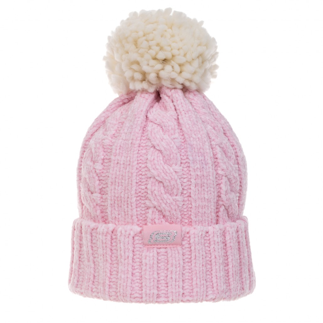SKECHERS 童針織帽_瑪麗玫瑰粉 (P424G050-04J1)