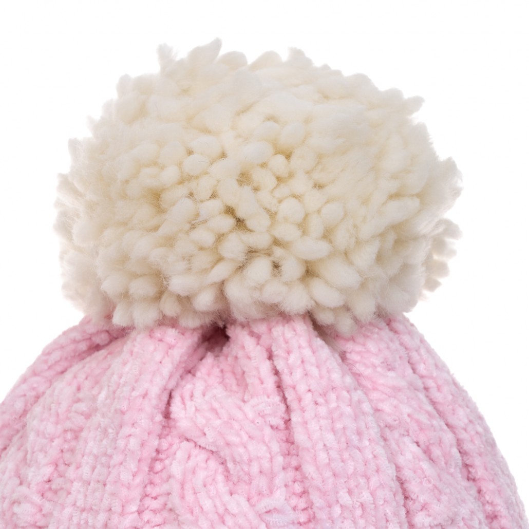 SKECHERS 童針織帽_瑪麗玫瑰粉 (P424G050-04J1)