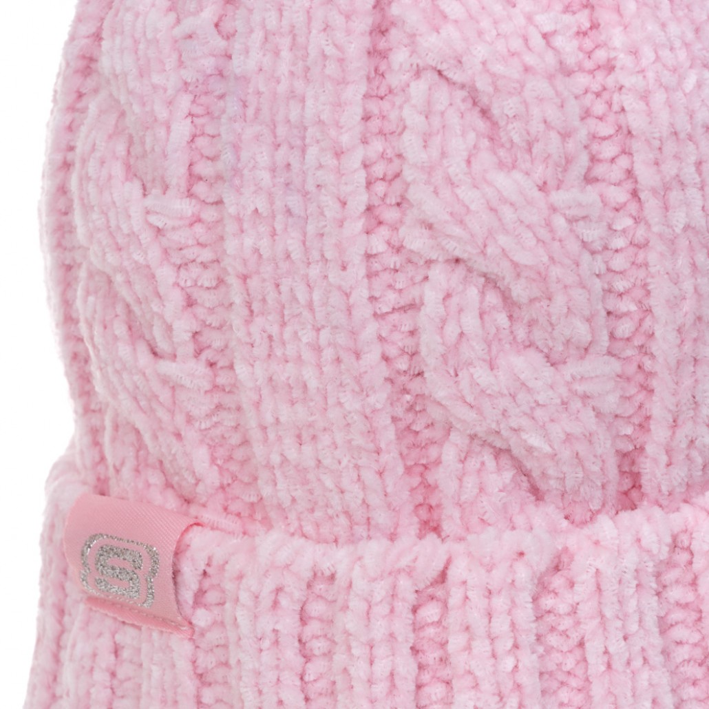 SKECHERS 童針織帽_瑪麗玫瑰粉 (P424G050-04J1)