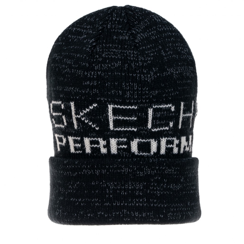 SKECHERS 針織帽_碳黑 (P424U005-0018)