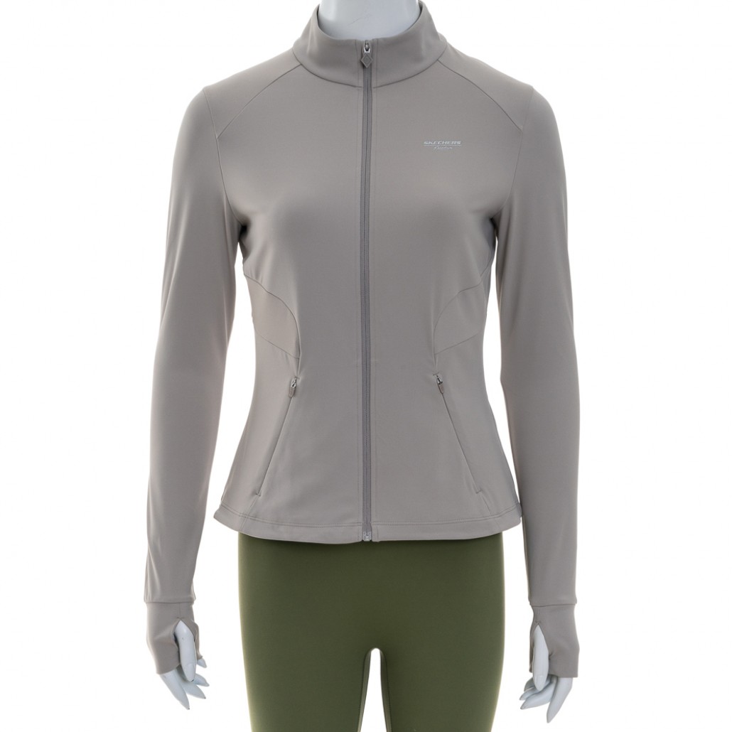 SKECHERS 女拉鍊外套(P324W073-03UM)｜- FREEDOM 瑜珈-水－瑞邦運動商城