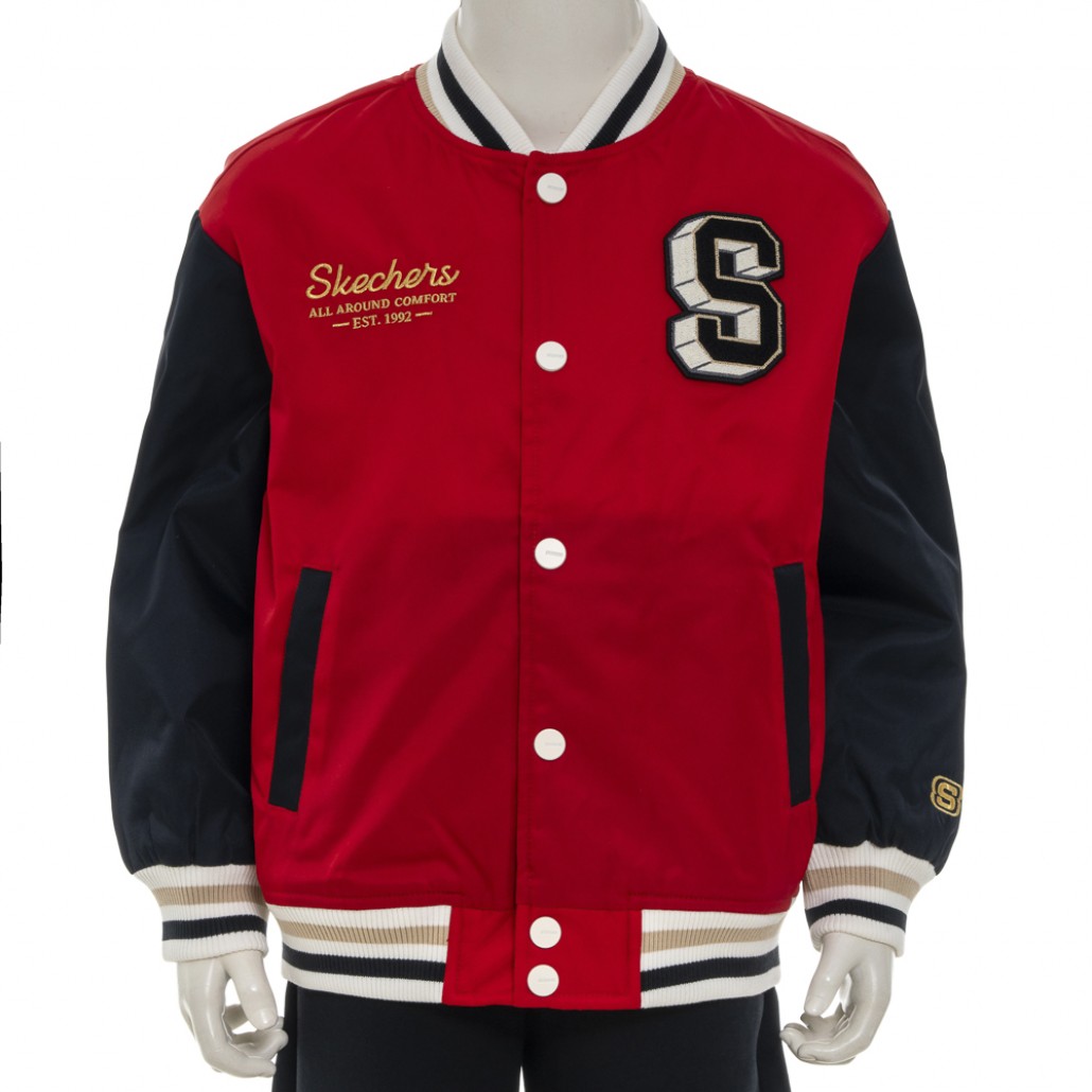 SKECHERS 男童棒球外套 2025 CNY (L125B004-001W)｜為您精心挑選優質童－瑞