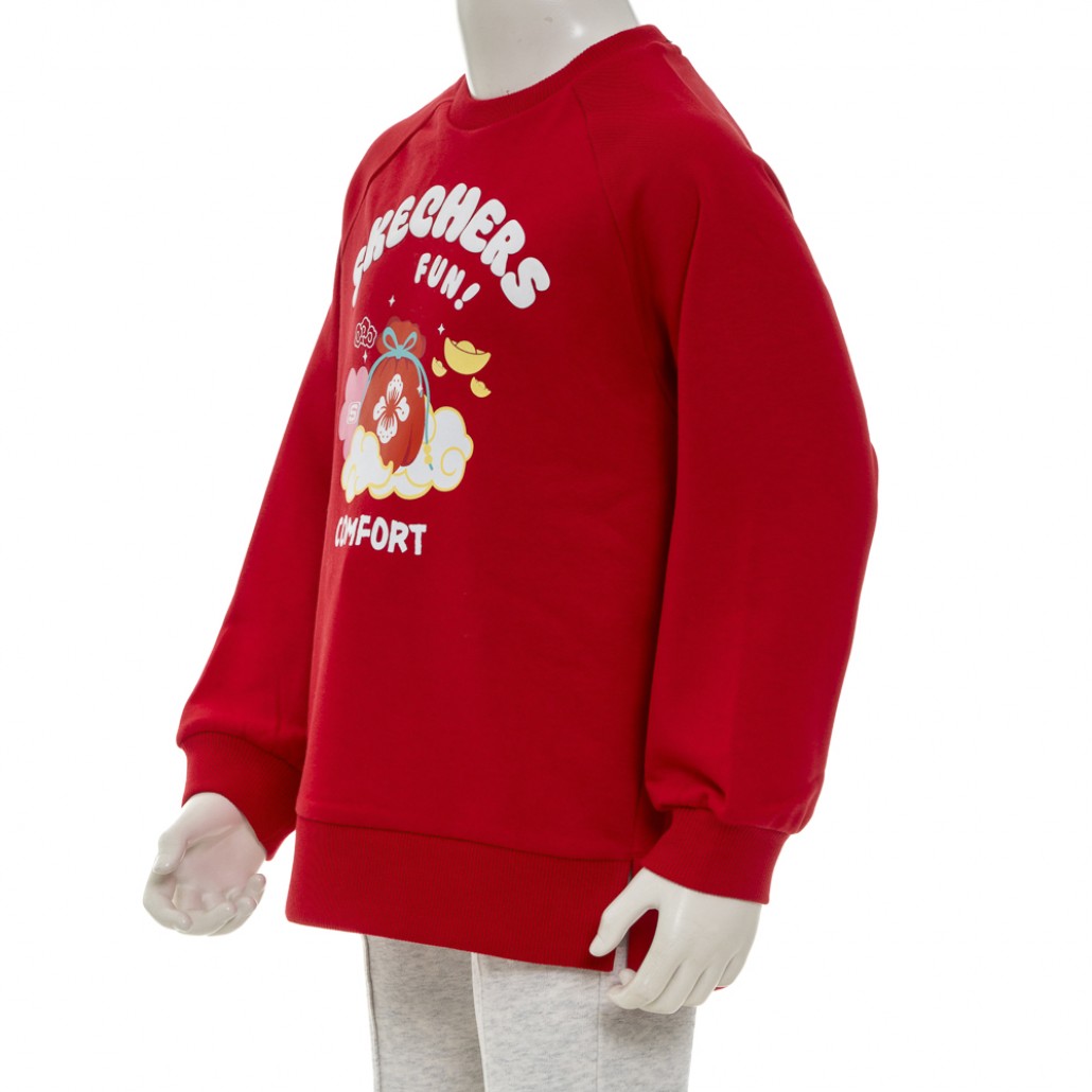 SKECHERS 女童長袖衛衣 2025 CNY (L125G046-001W)