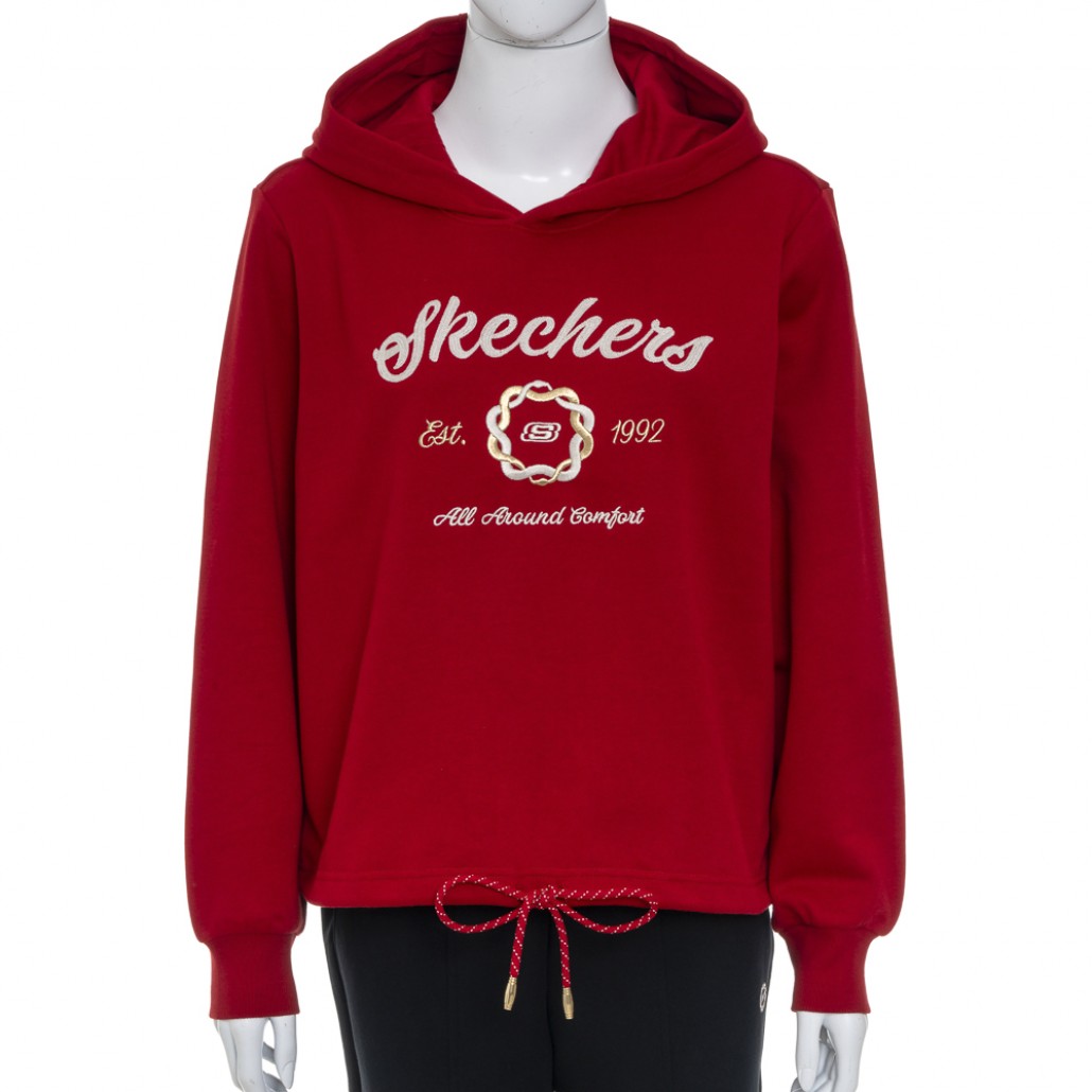 SKECHERS 女長袖連帽衛衣 2025 CNY (L125W084-03LC)