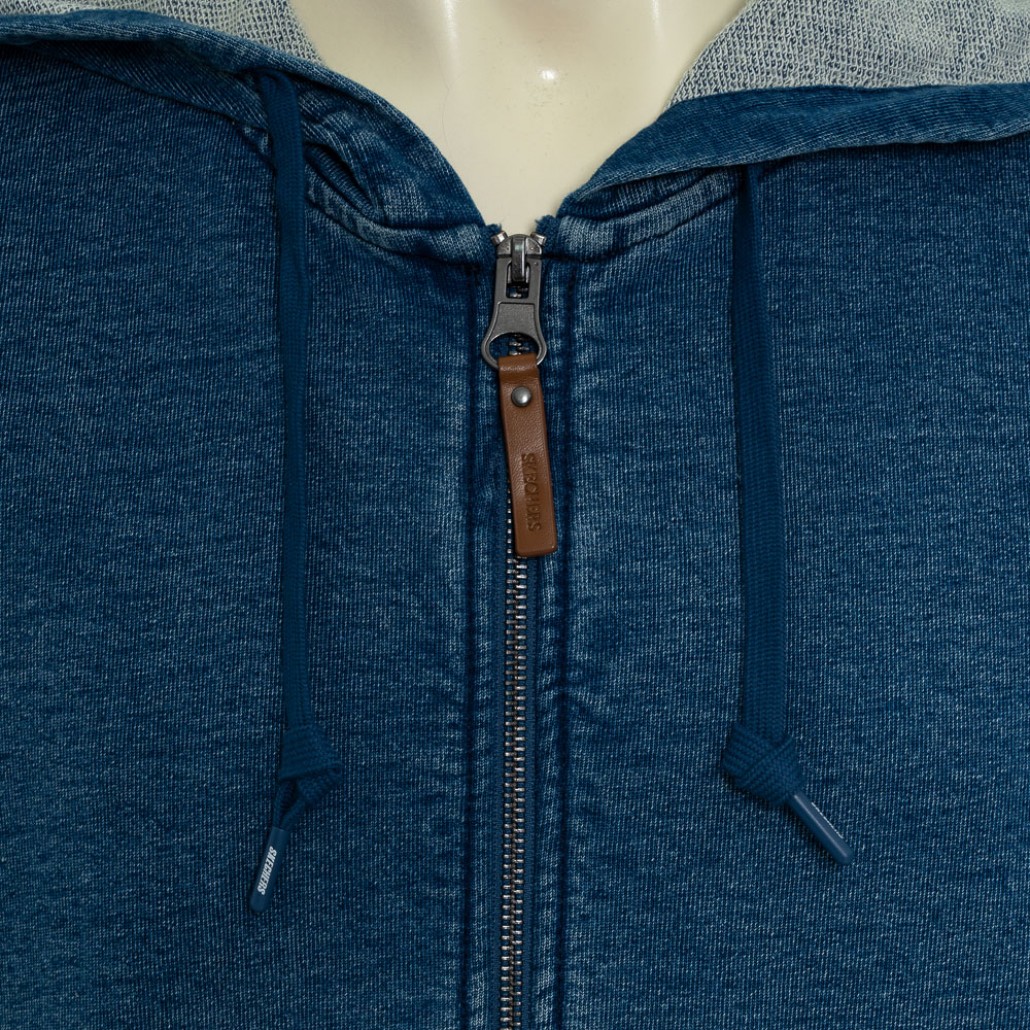 SKECHERS 中性拉鍊連帽外套 (L125U008-053S)